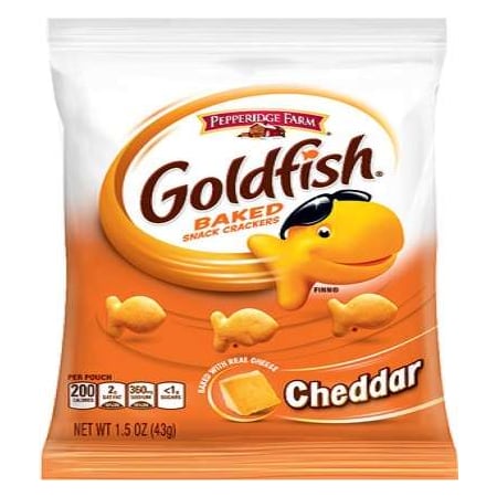 Pepperidge Farms Pepperidge Farms Cheddar Cheese Goldfish 1.5 oz. Bag, PK72 000013539